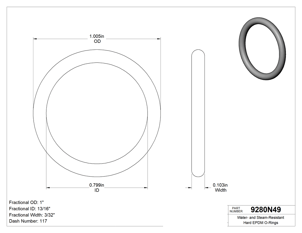 Technical drawing - 9280N49